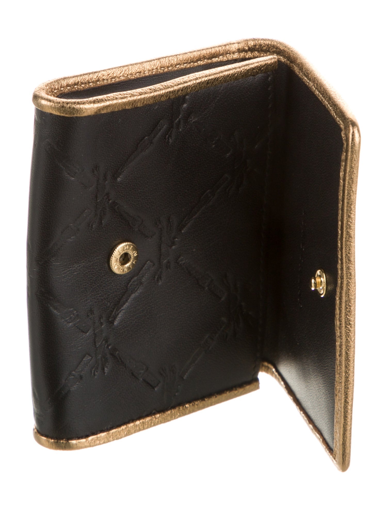 Longchamp Leather Printed Wallet